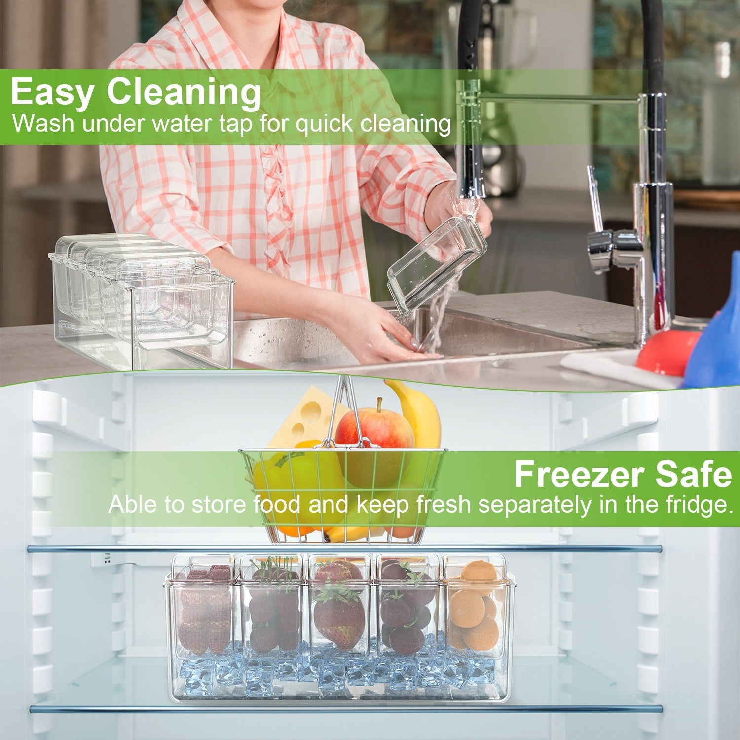 1Set Ice Chilled Condiment Caddy Serving Tray