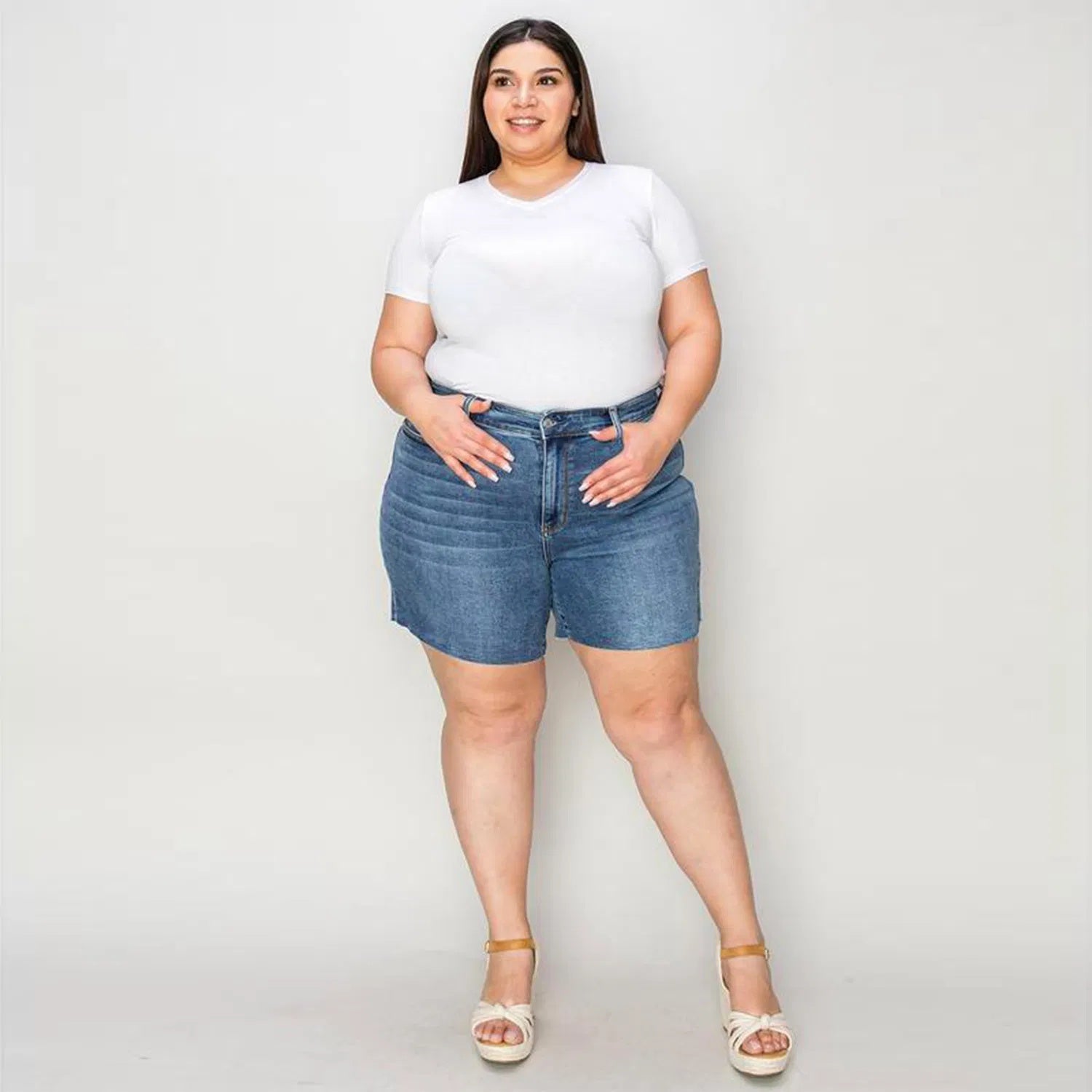 Women's High-Waist Straight-Leg Jeans Slim Fit Full-Length For All Body Types