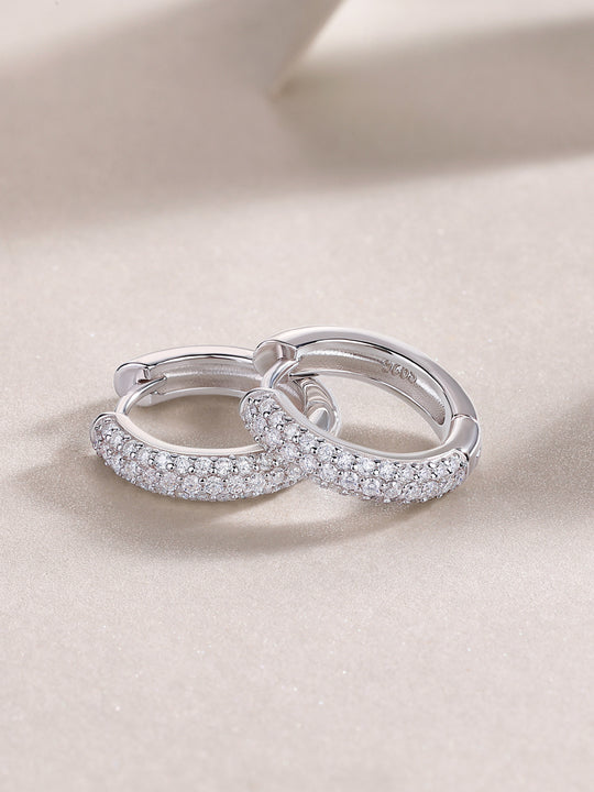 Corner Star Diamond Set Moissanite Silver Earrings Luxury Fashion Diamond Earrings Stud Earrings