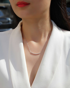 White Moon And Stars - A Fashionable And Luxurious Diamond Jewelry Pendant Set