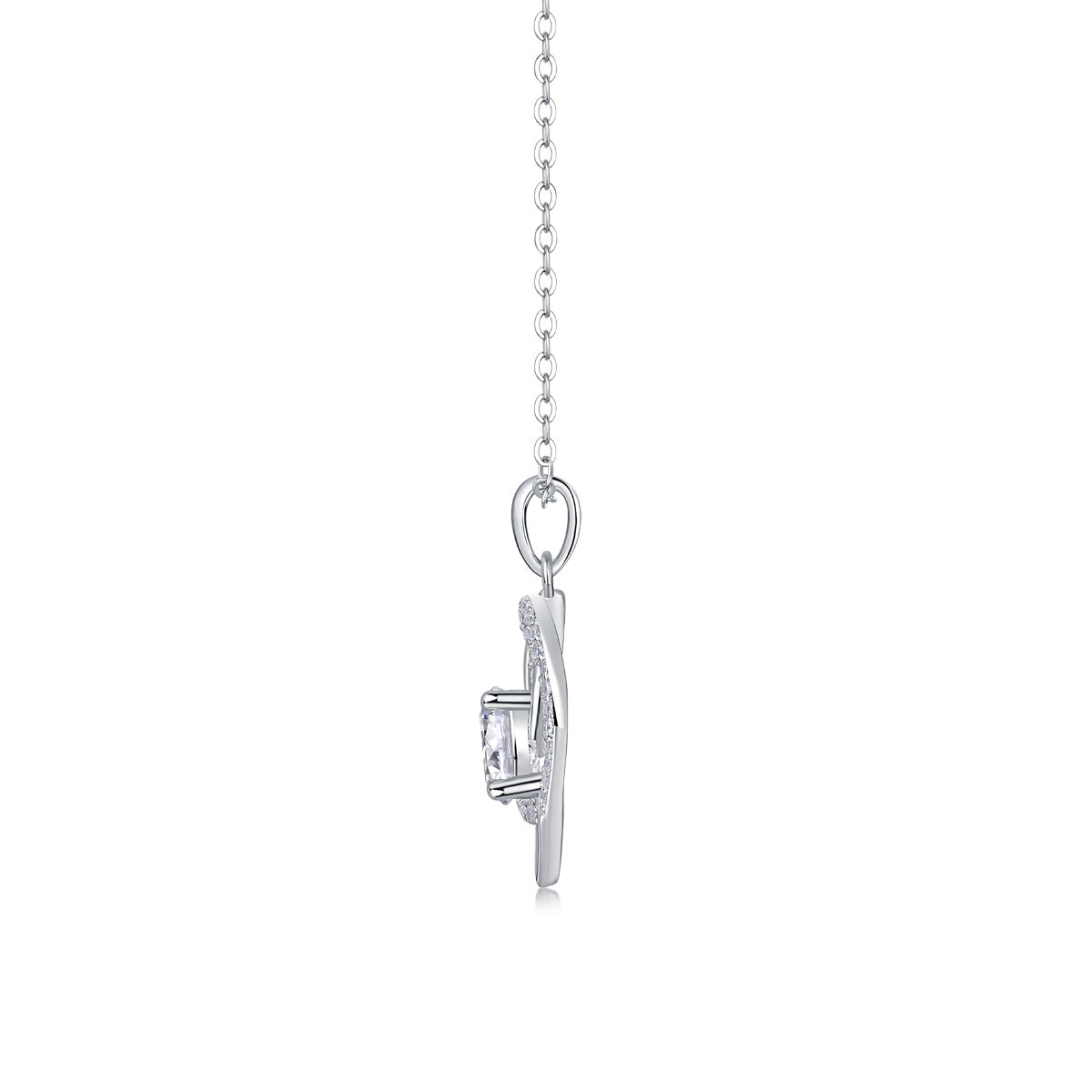 Heart To Heart - A Fashionable And Luxurious Diamond Jewelry Pendant Set
