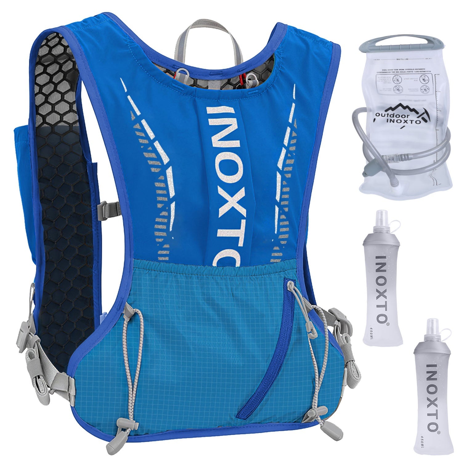 1Pc Sport Hydration Vest Running Backpack