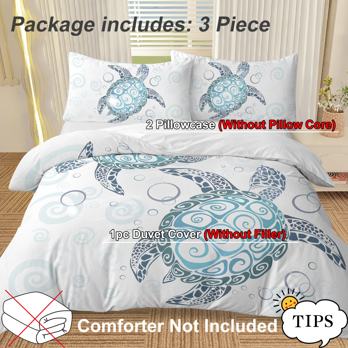 Self Made Three Piece Bedding Set