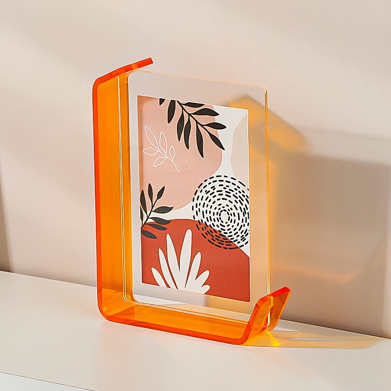 4x6 Inch Colorful Acrylic Photo Frame Box