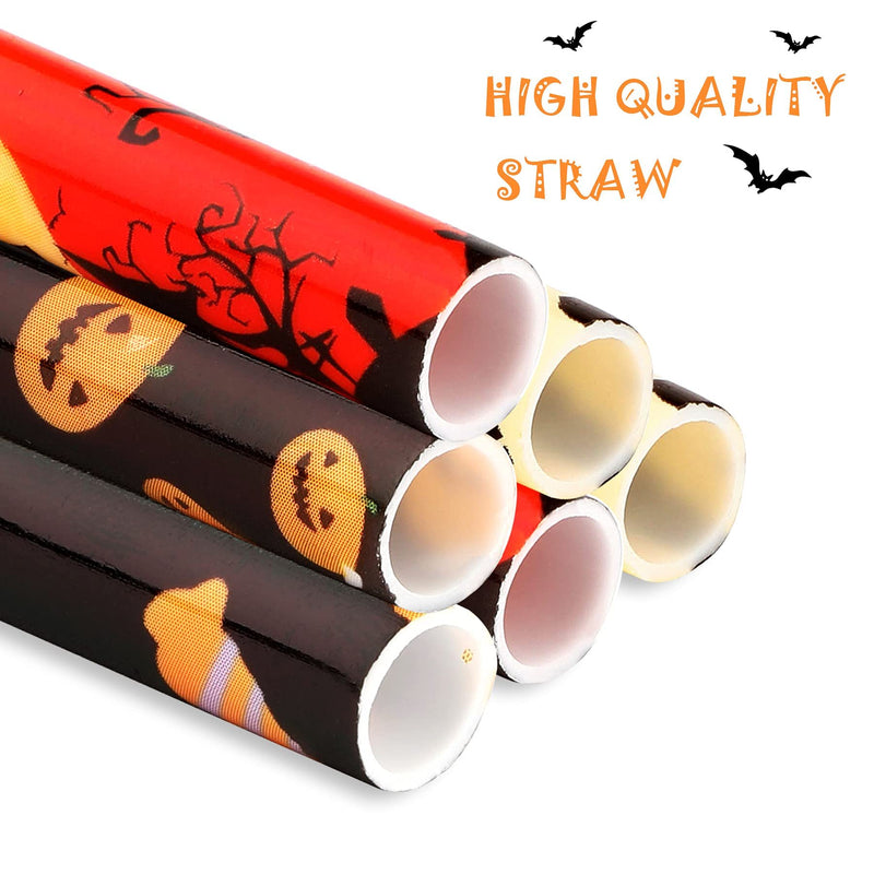 40 Pack Of 9 Inch BPA-Free Halloween Reusable Straws
