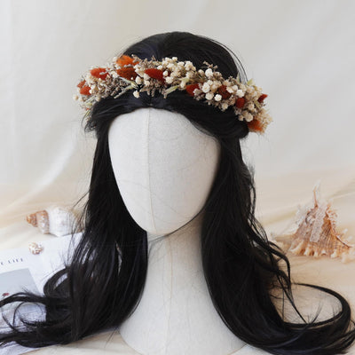Gypsophila Crown, Dried Flower Crown