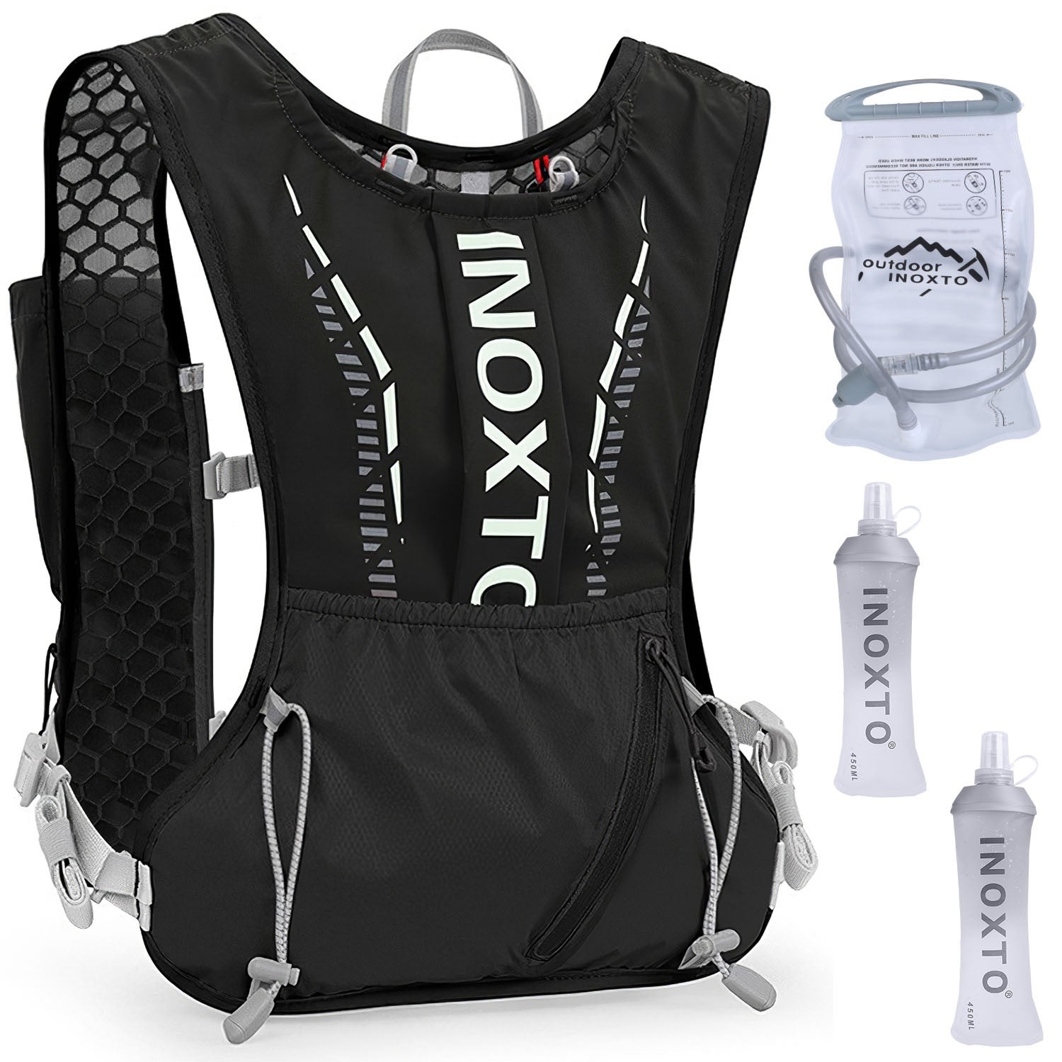 1Pc Sport Hydration Vest Running Backpack