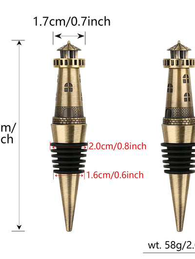 Creative Lighthouse Wine Stopper, Seals The Aroma Of Wine