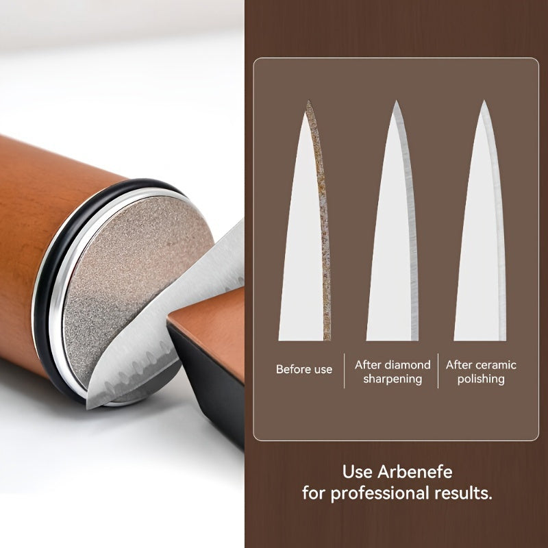 Rolling Knife Sharpener Kit 5 Magnetic Angles 12 Degrees