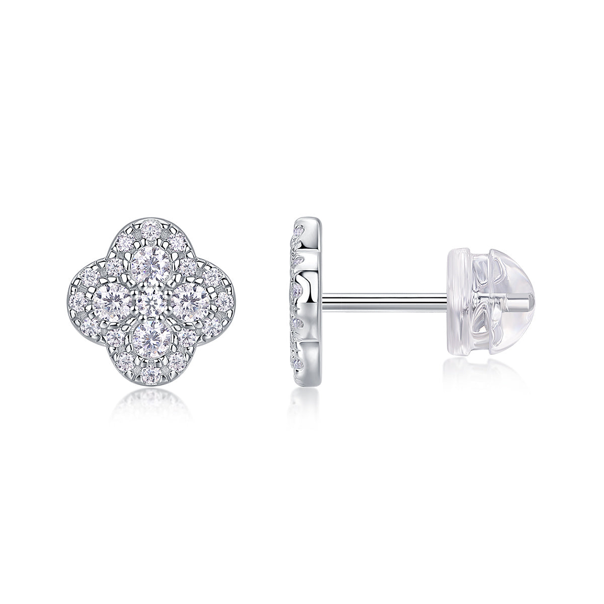 Ningxiang - Fashionable And Luxurious Diamond Jewelry Earrings Set