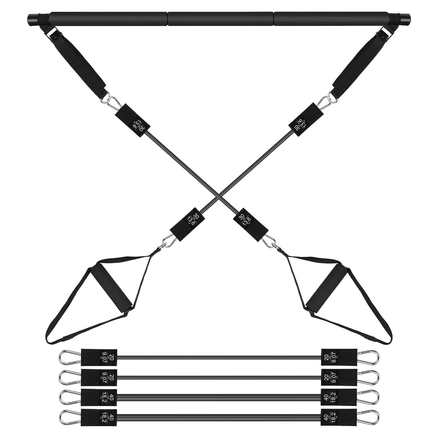 1Pc Pilates Bar Kit Multifunctional Pilates Yoga Toning Bar