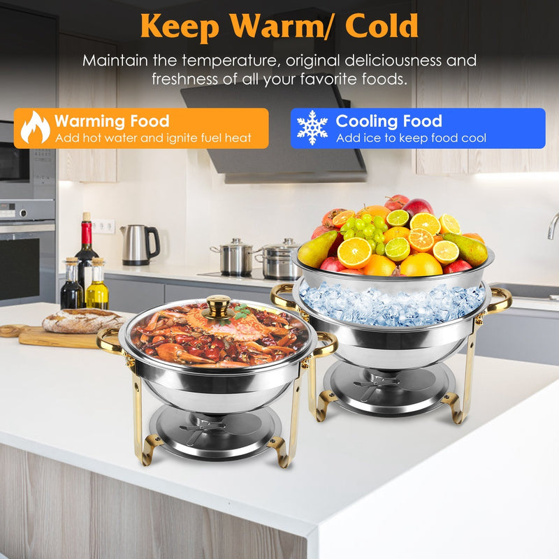 4Pcs Chafing Dish Buffet Set