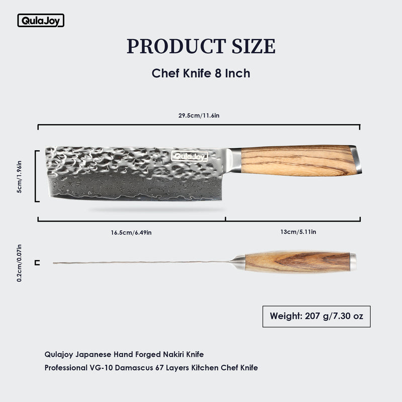 Qulajoy Nakiri Chef Knife