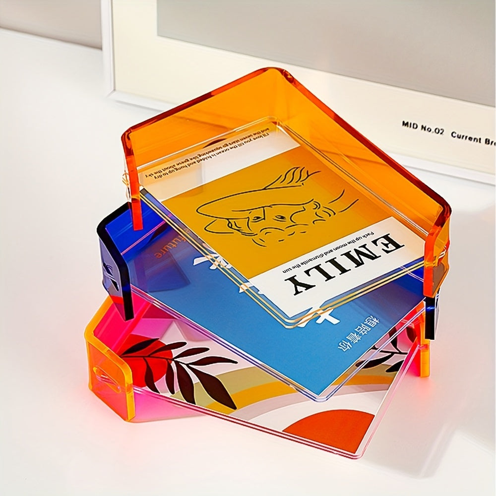 4x6 Inch Colorful Acrylic Photo Frame Box