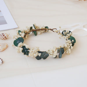 Gypsophila Crown, Dried Flower Crown