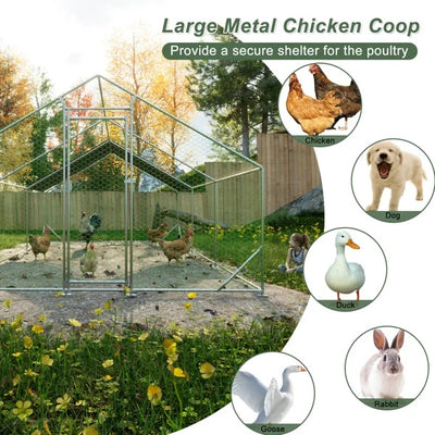 Large Metal Chicken Coop