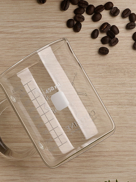 1 PCS Transparent Tape With High Borosilicate Glass Cup