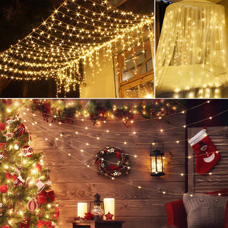 1Pc 3Meter 300 LEDs String Curtain Light With Remote