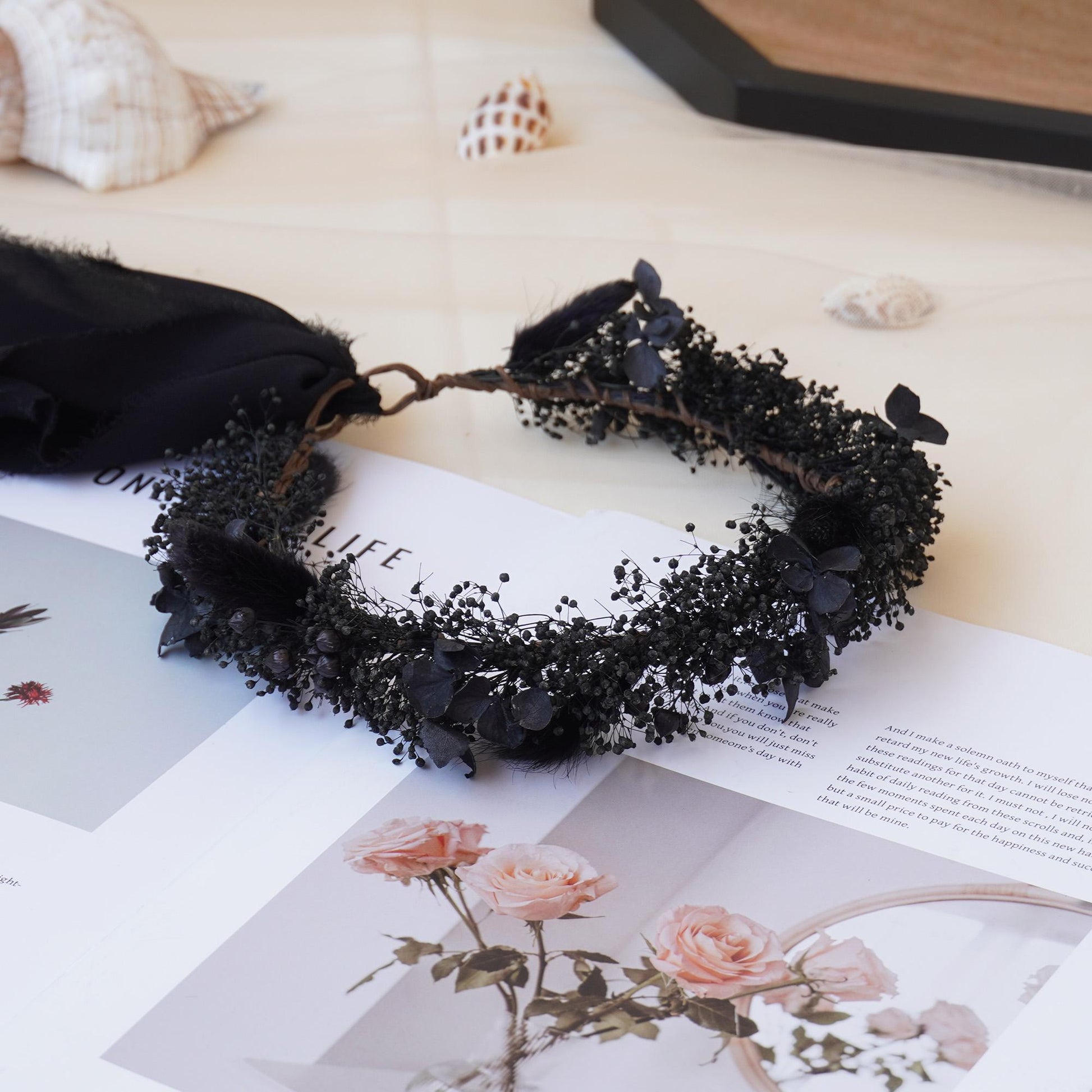 Gypsophila Crown, Dried Flower Crown