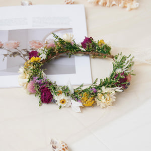 Gypsophila Crown, Dried Flower Crown