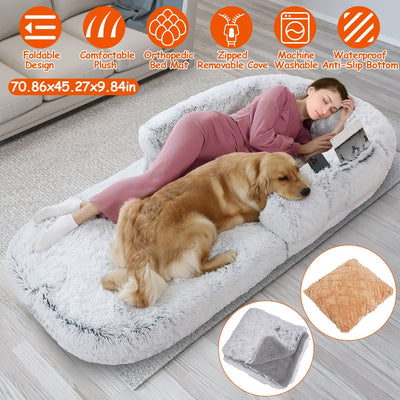 Large Foldable Human Size Dog Bed