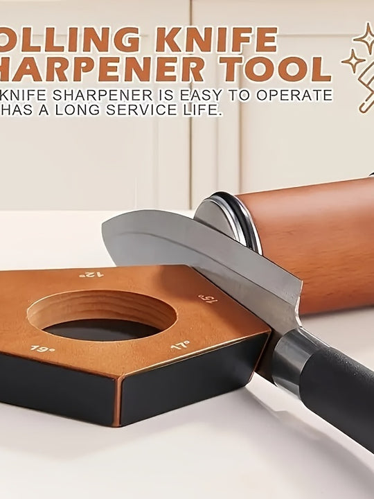 Rolling Knife Sharpener Kit 5 Magnetic Angles 12 Degrees