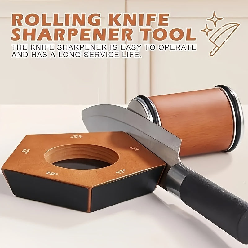 Rolling Knife Sharpener Kit 5 Magnetic Angles 12 Degrees