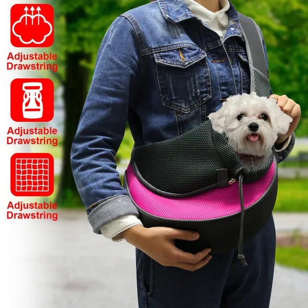 Pet Carrier For Dogs Cats Hand Free Sling Adjustable Padded Strap Tote
