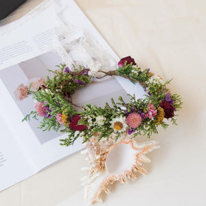 Gypsophila Crown, Dried Flower Crown