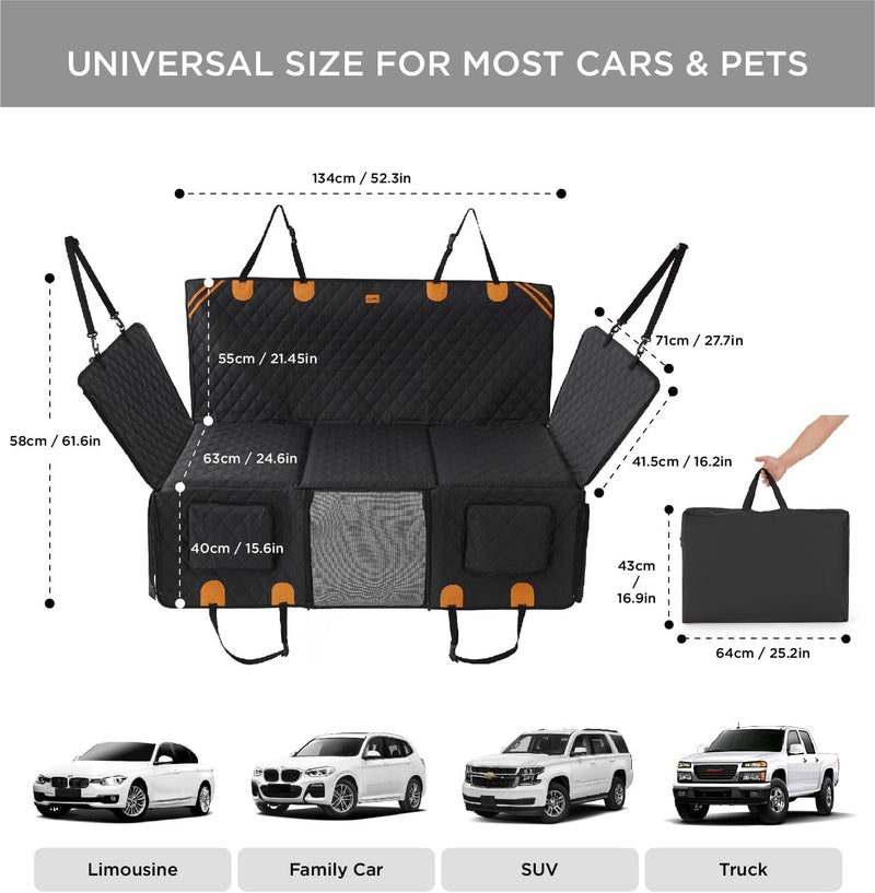 Made4Pets Pet Dog Car Back Seat Cover