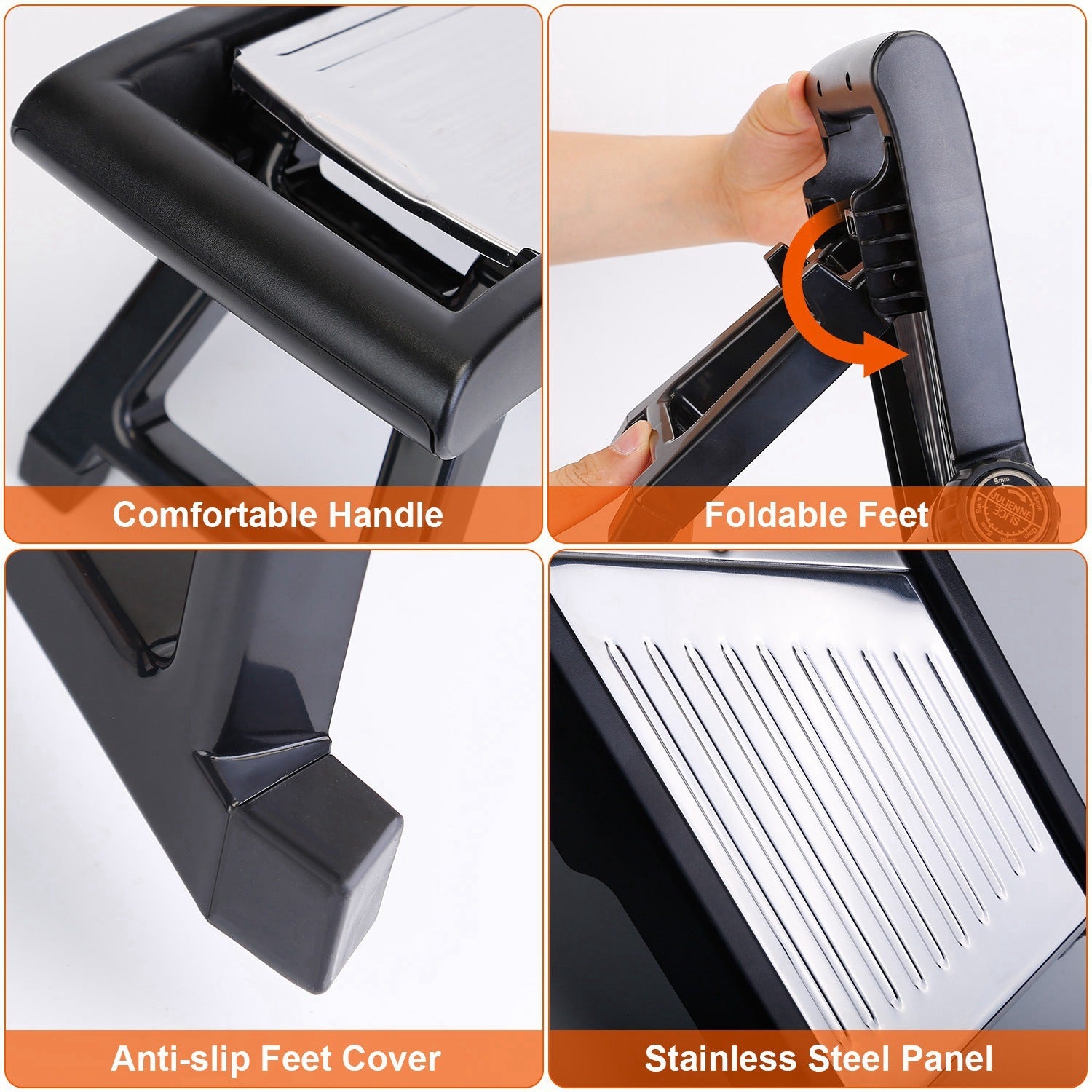 1Pc Mandoline Food Slicer Stainless Steel Food Cutter