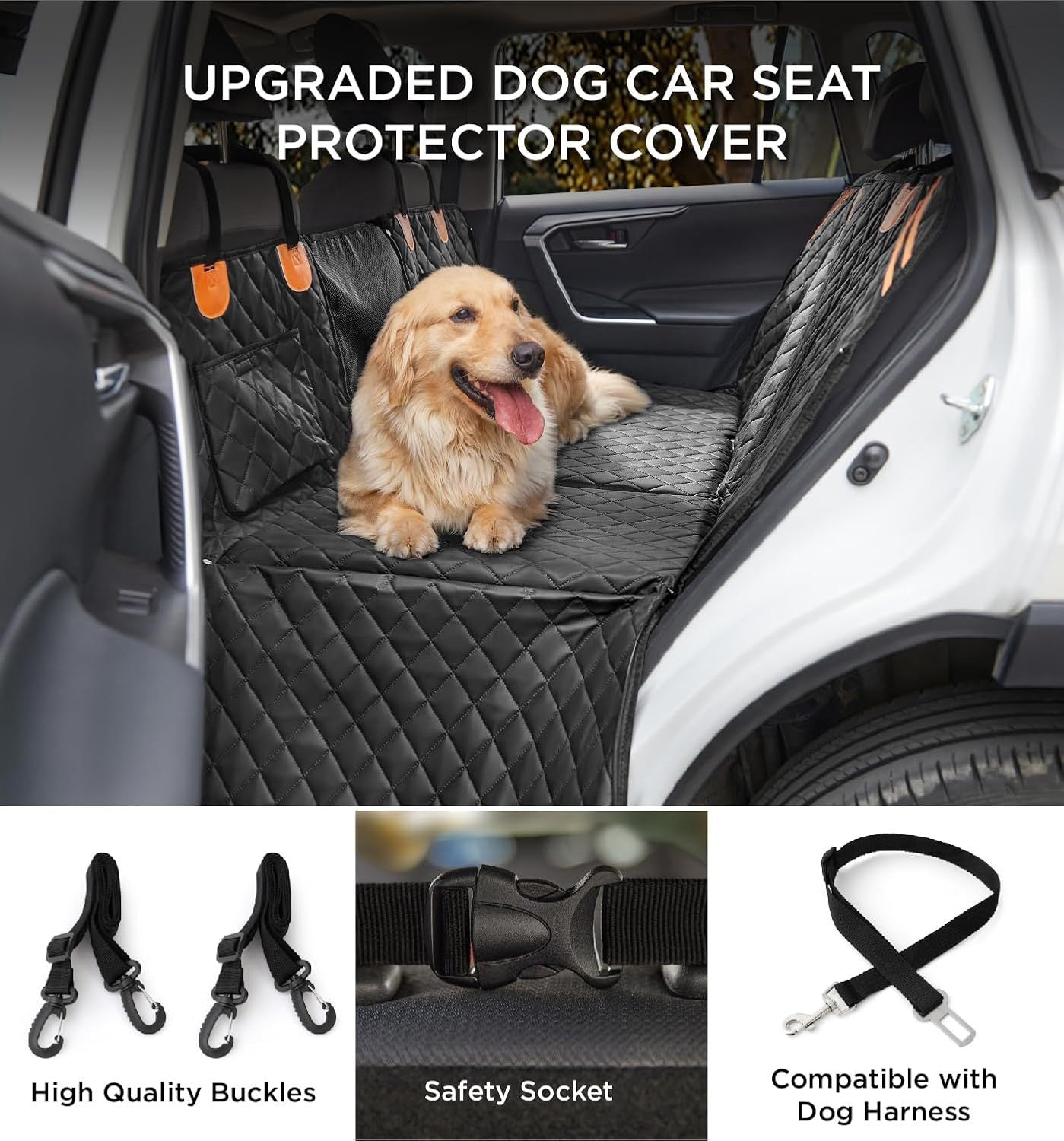 Made4Pets Pet Dog Car Back Seat Cover