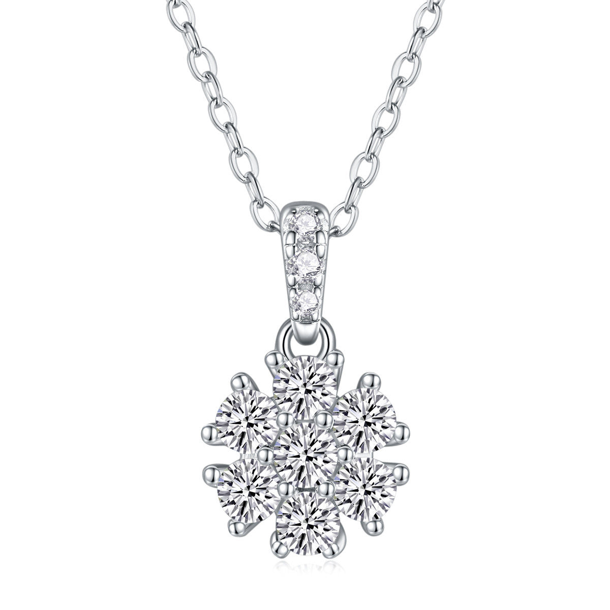 Snowflake Dance - A Fashionable And Luxurious Diamond Jewelry Pendant Set