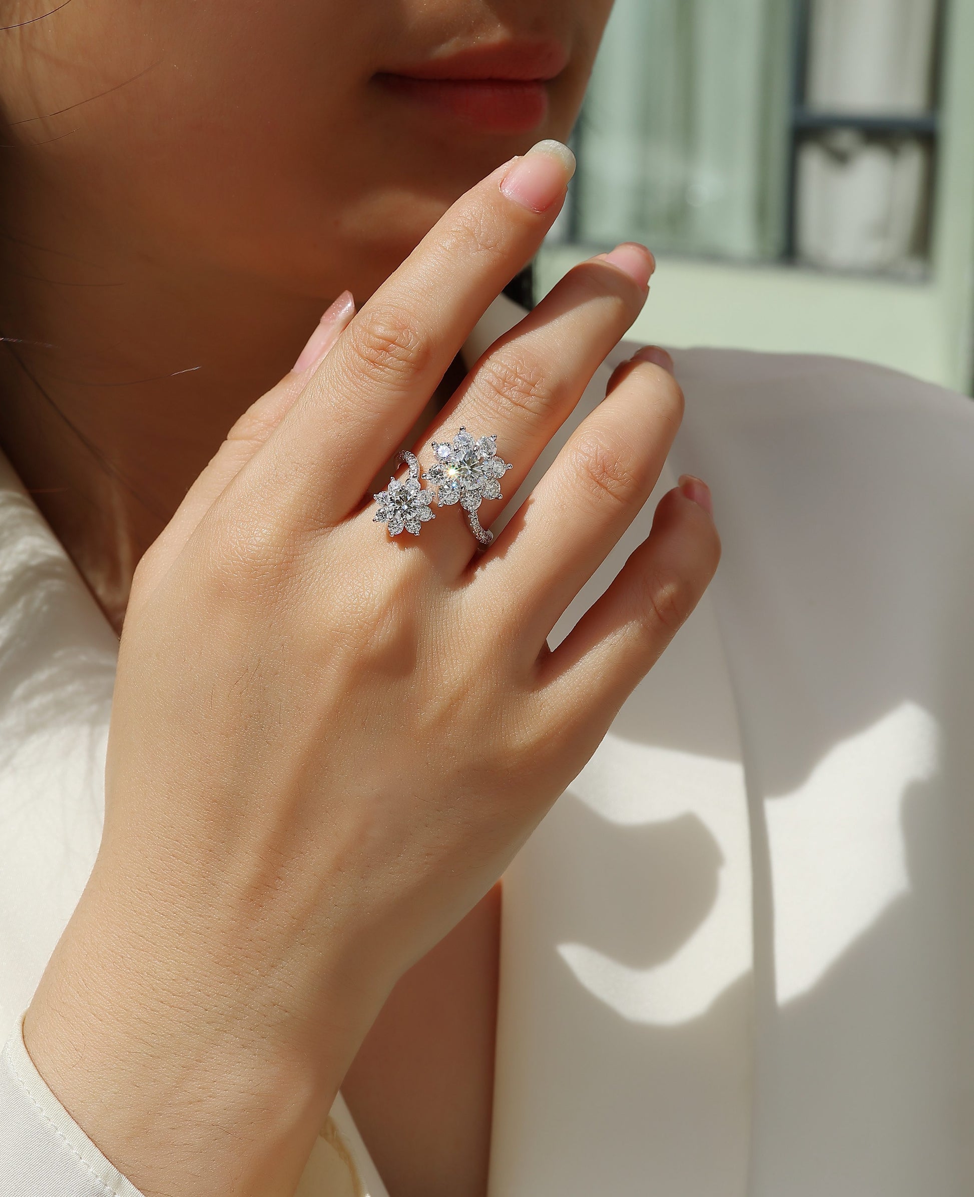 Petal Morning Dew - A Fashionable Diamond Jewelry Piece Set