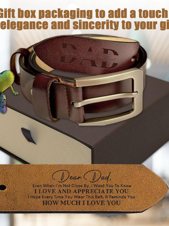 Belt For Dad - Brown - Red