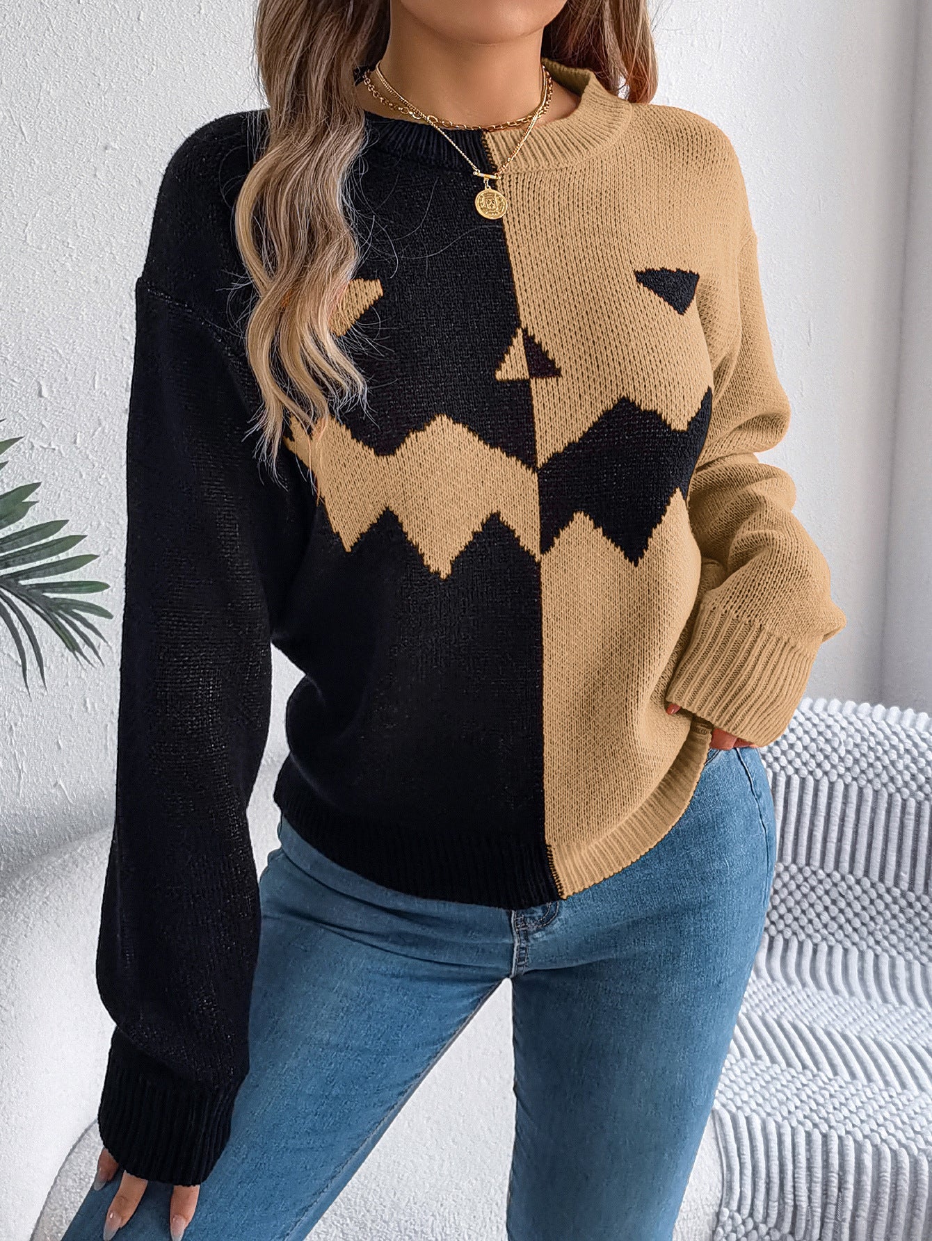 Long Sleeve Pullover Sweater Women's Clothing