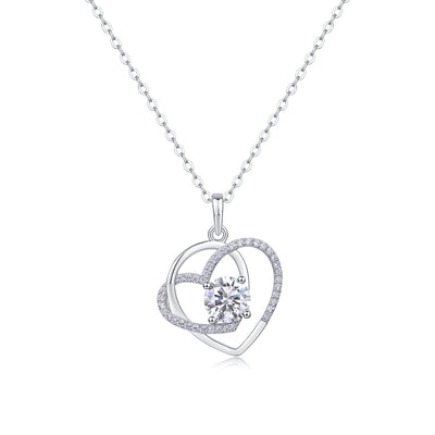 Heart To Heart - A Fashionable And Luxurious Diamond Jewelry Pendant Set
