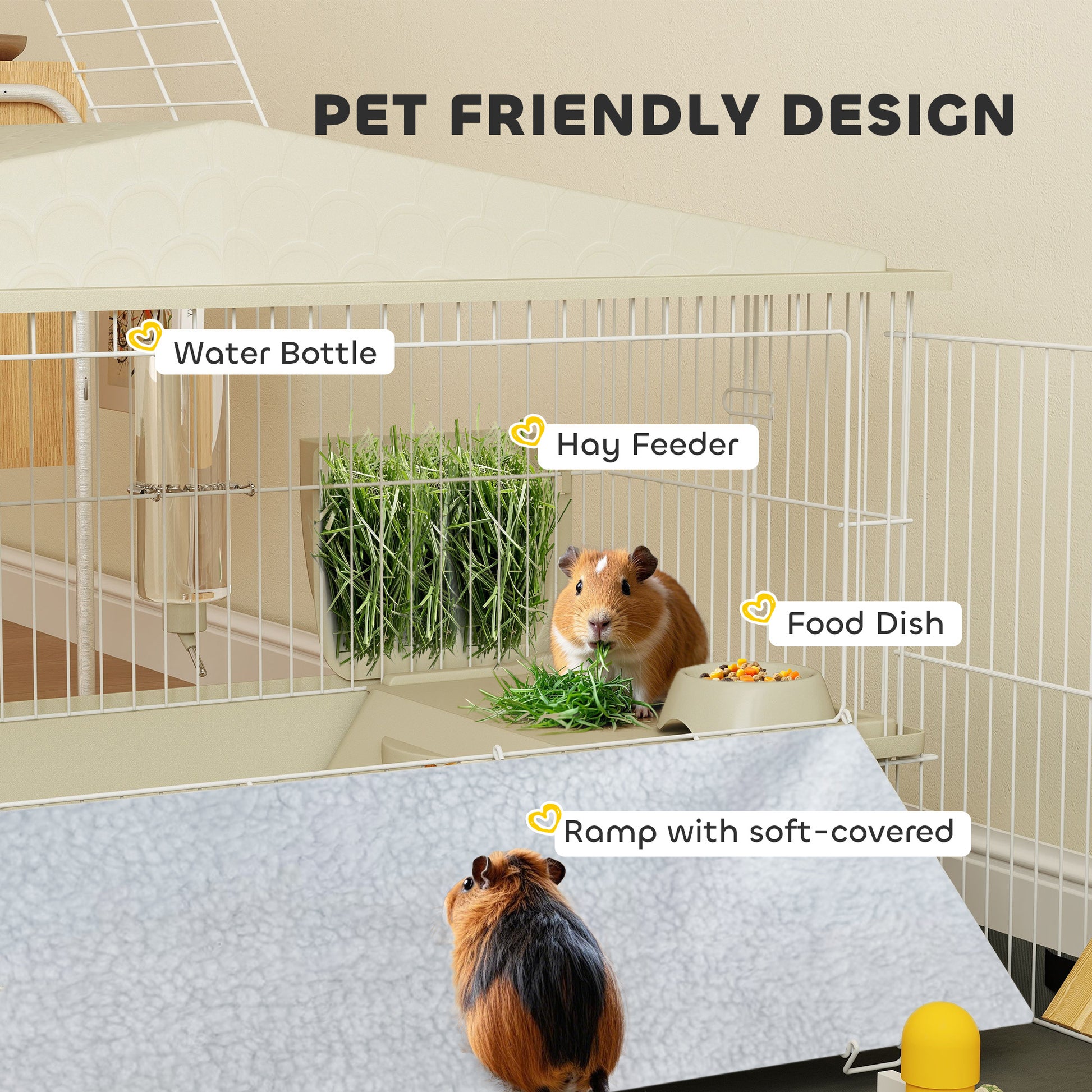 Small Animal Cage With Removable Pet Playpen