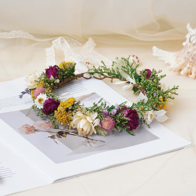 Gypsophila Crown, Dried Flower Crown