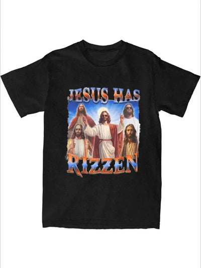 Jesus Christ Has Rizzen Rizz Men Women's T Shirts