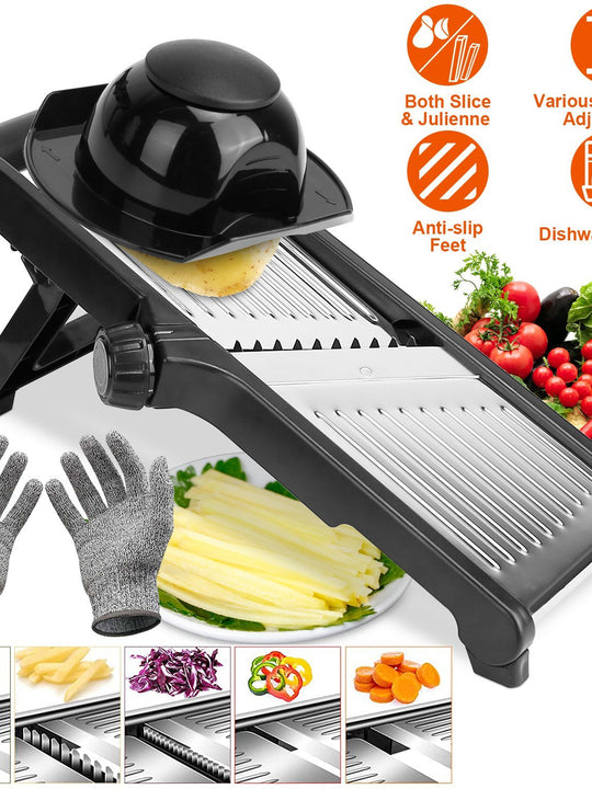 1Pc Mandoline Food Slicer Stainless Steel Food Cutter