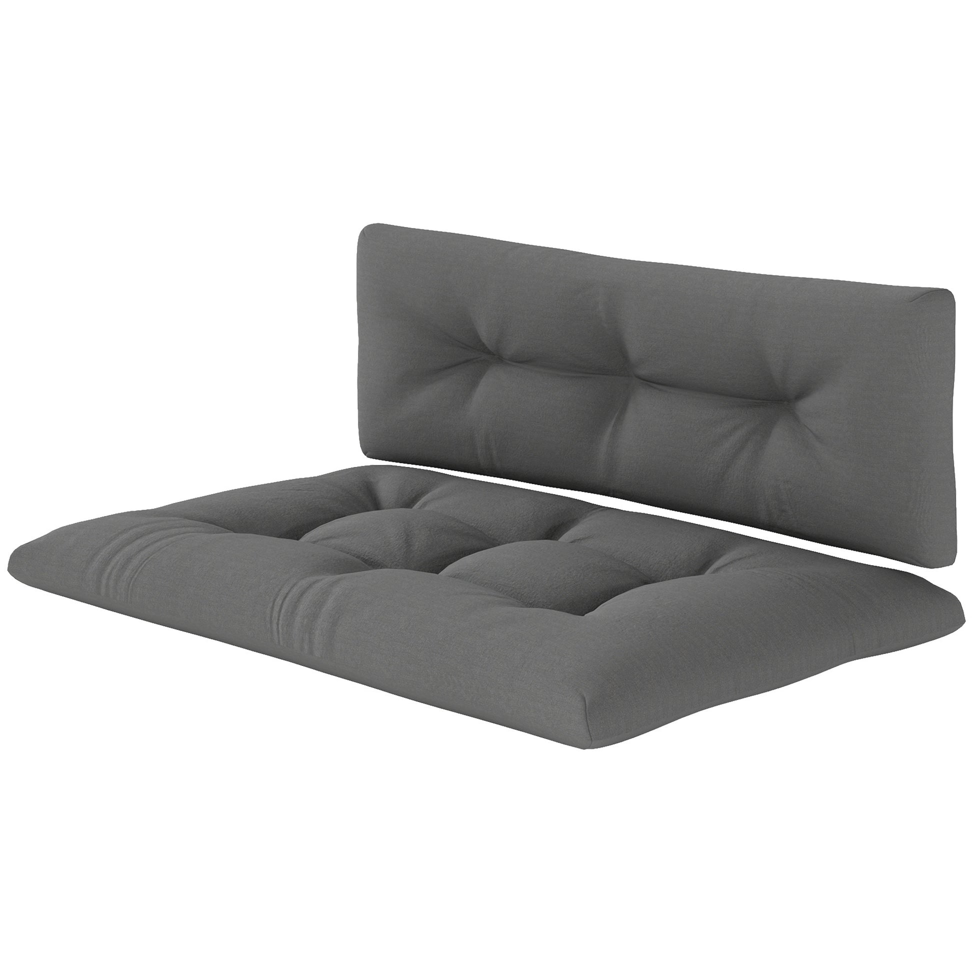 2 Seater Pallet Cushions Outdoor 3.9 Thick Replacement Cushions