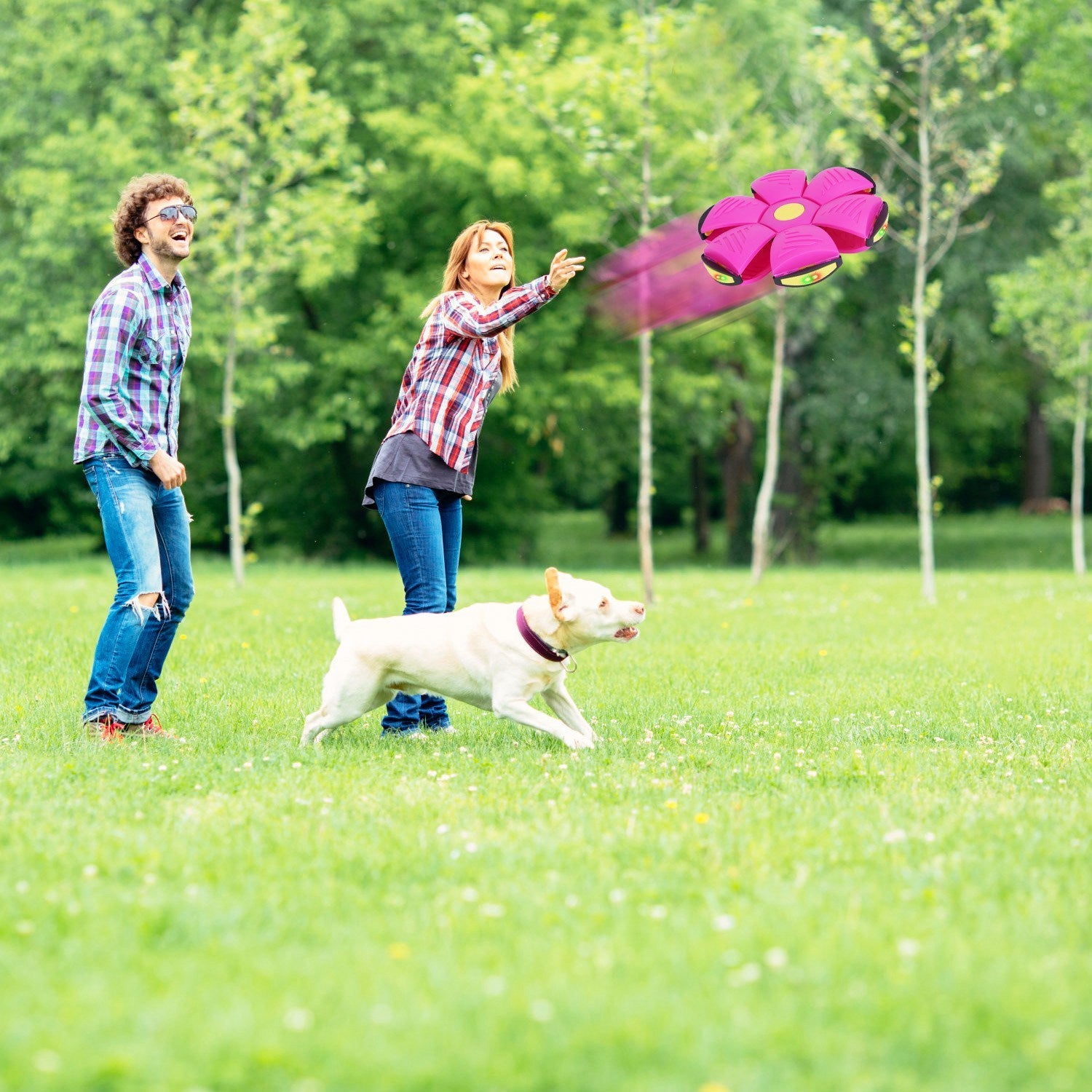 4 Pack Flying Saucer Ball Electric