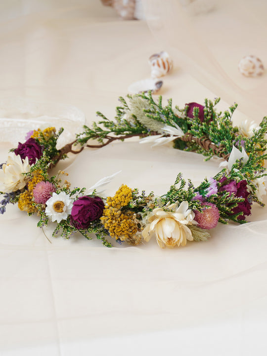 Baby Breath Crown, Dried Crown