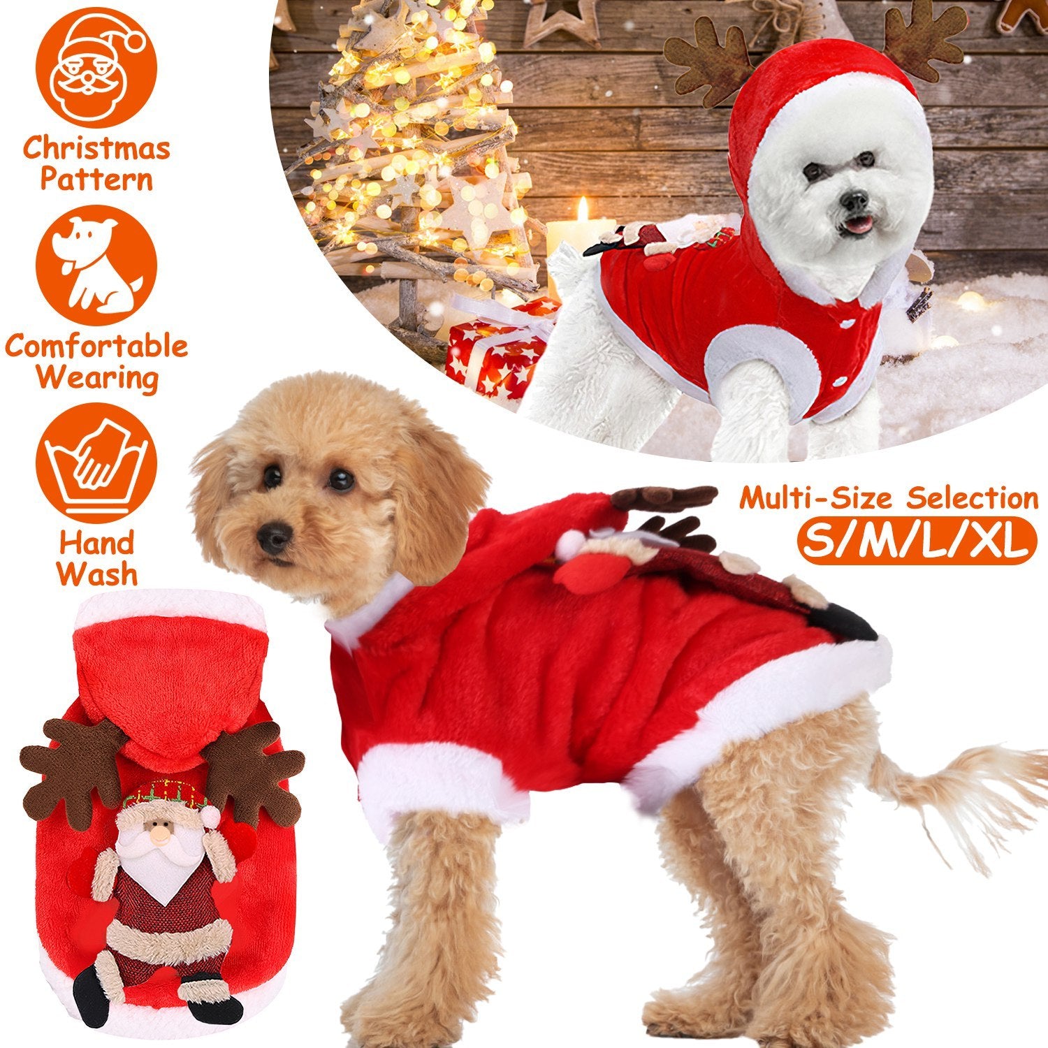 1Pc Pet Christmas Clothes Santa