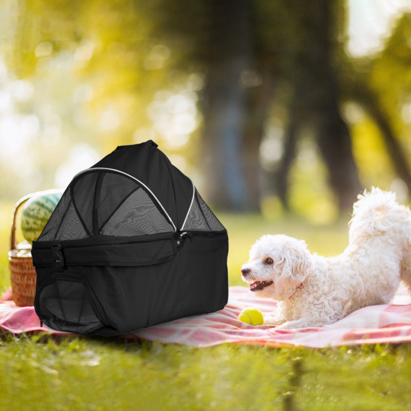 4-Wheels Pet Stroller Foldable Carrier