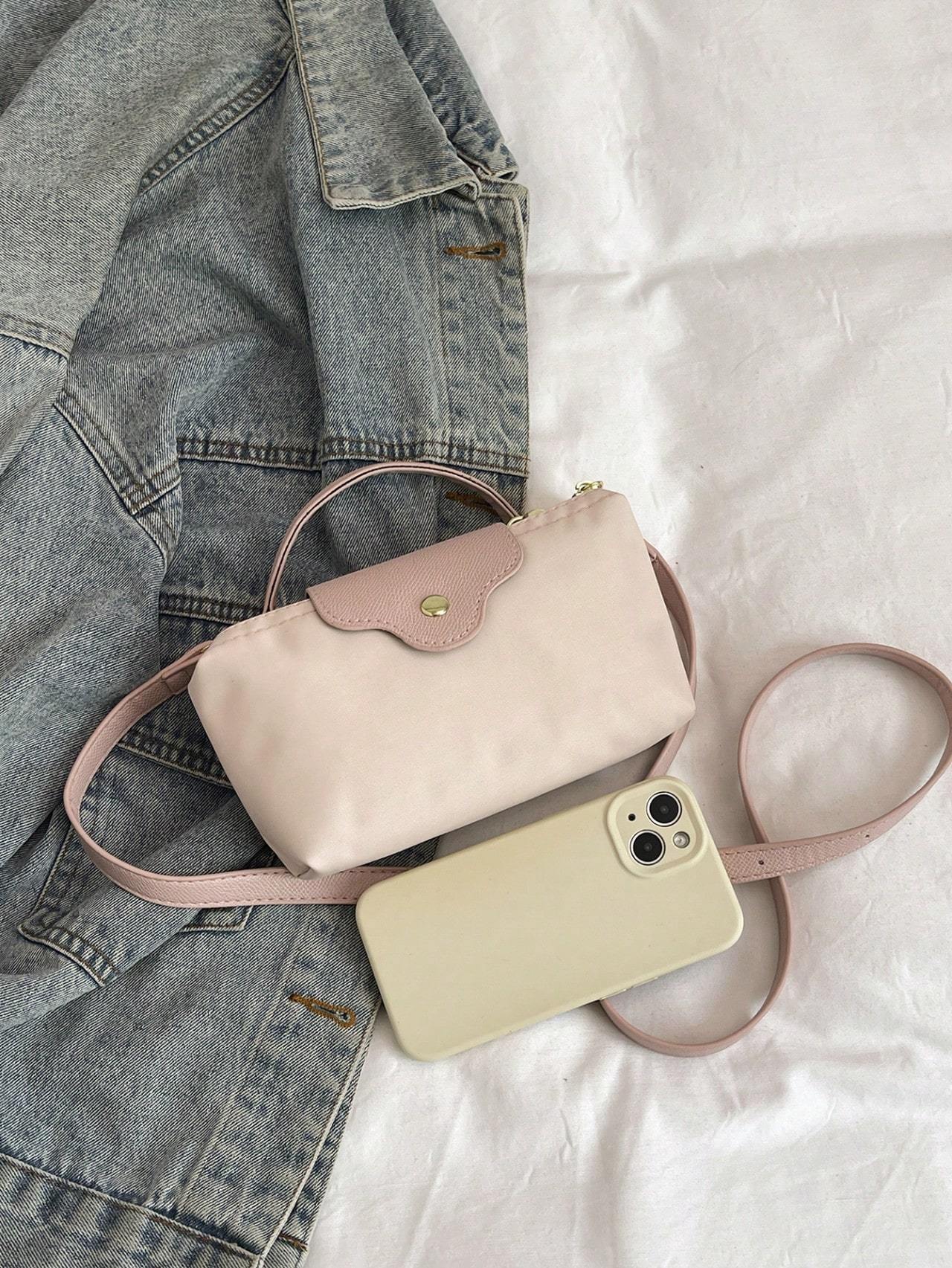Casual Solid Color Fashionable Women's Handbag Crossbody Bag
