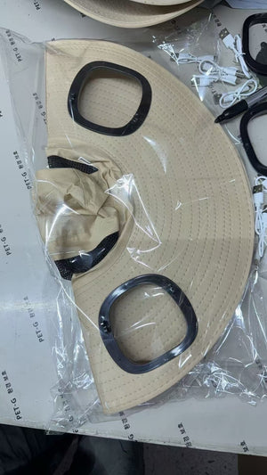 Men's Sun Shading Large Eave Sun Shading Solar Fan Cap