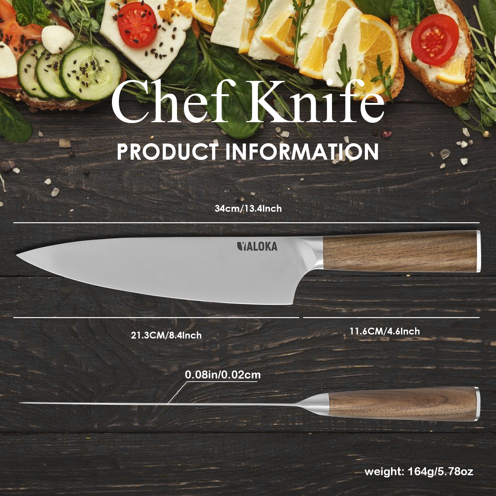 Chef Knife - 8-Inch Professional Japanese Kitchen Knife